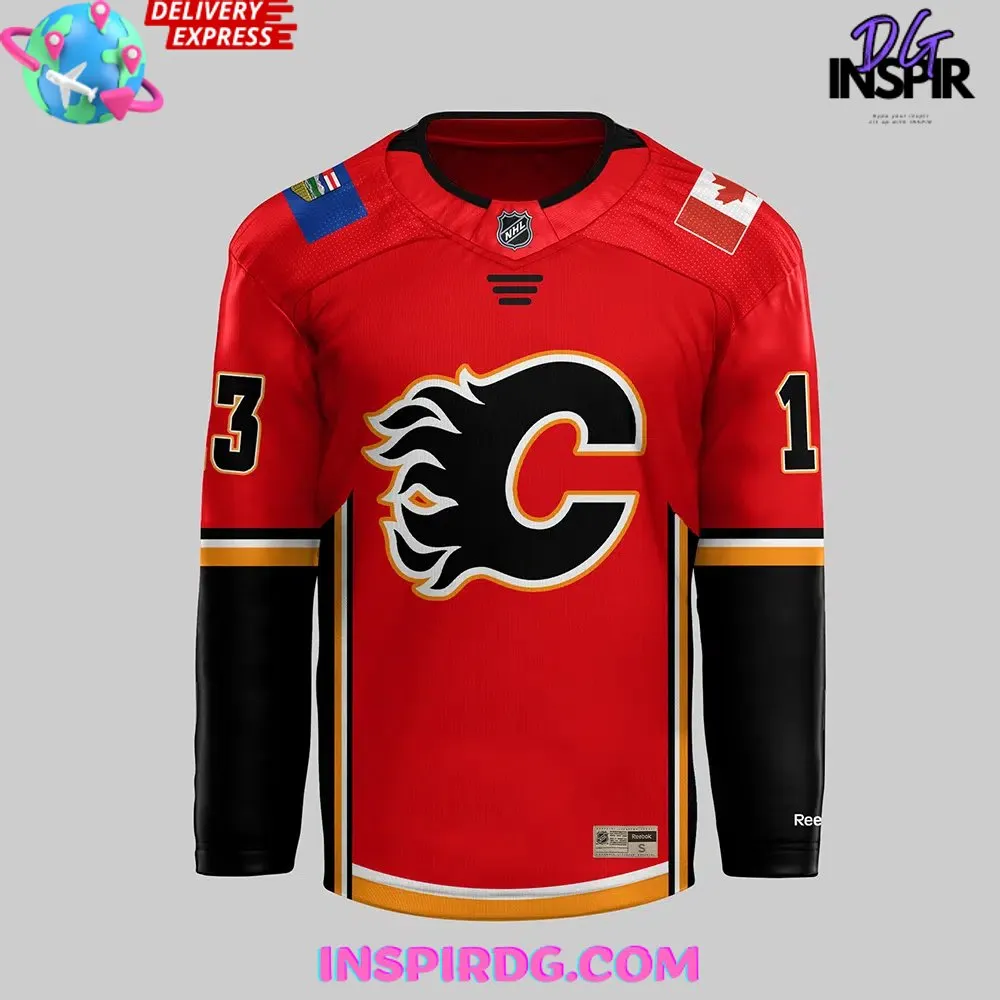 -Calgary Flames 2024 Red Hockey Jersey