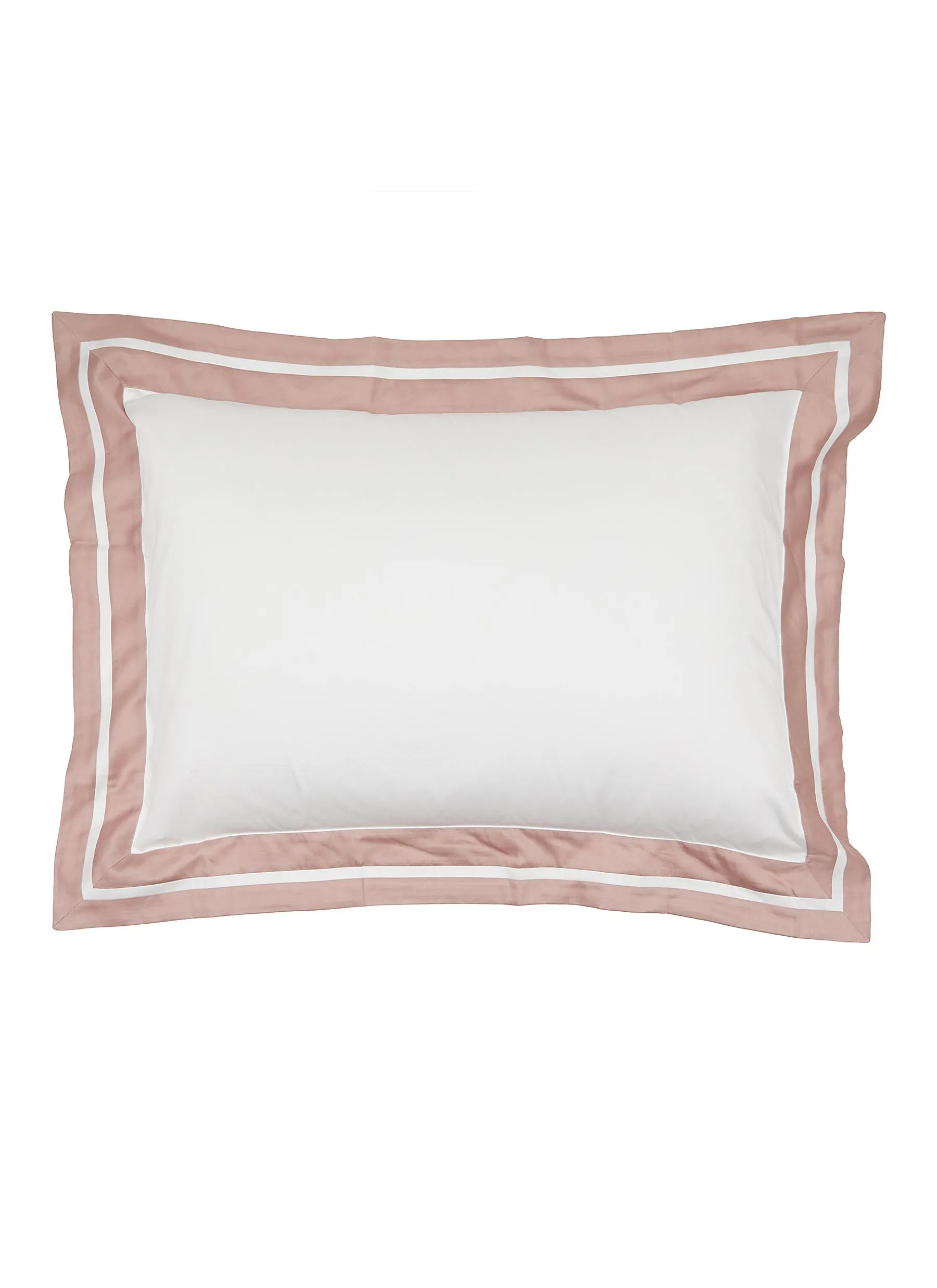 -----------FRETTE ---- ------------ ----Shades Pillow Case — Milk/Dusty Mauve --