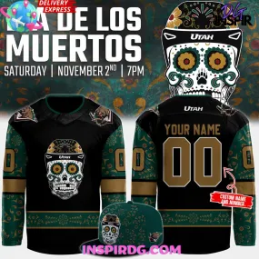 -Utah Grizzlies Dia de los Muertos 2024 Hockey Jersey
