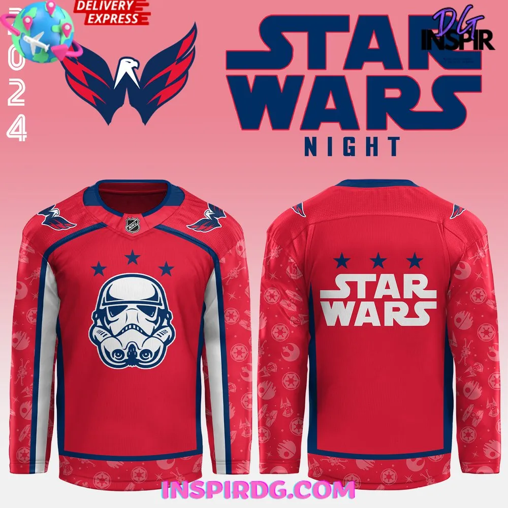 -Washington Capitals x Star Wars Night 2024 Hockey Jersey
