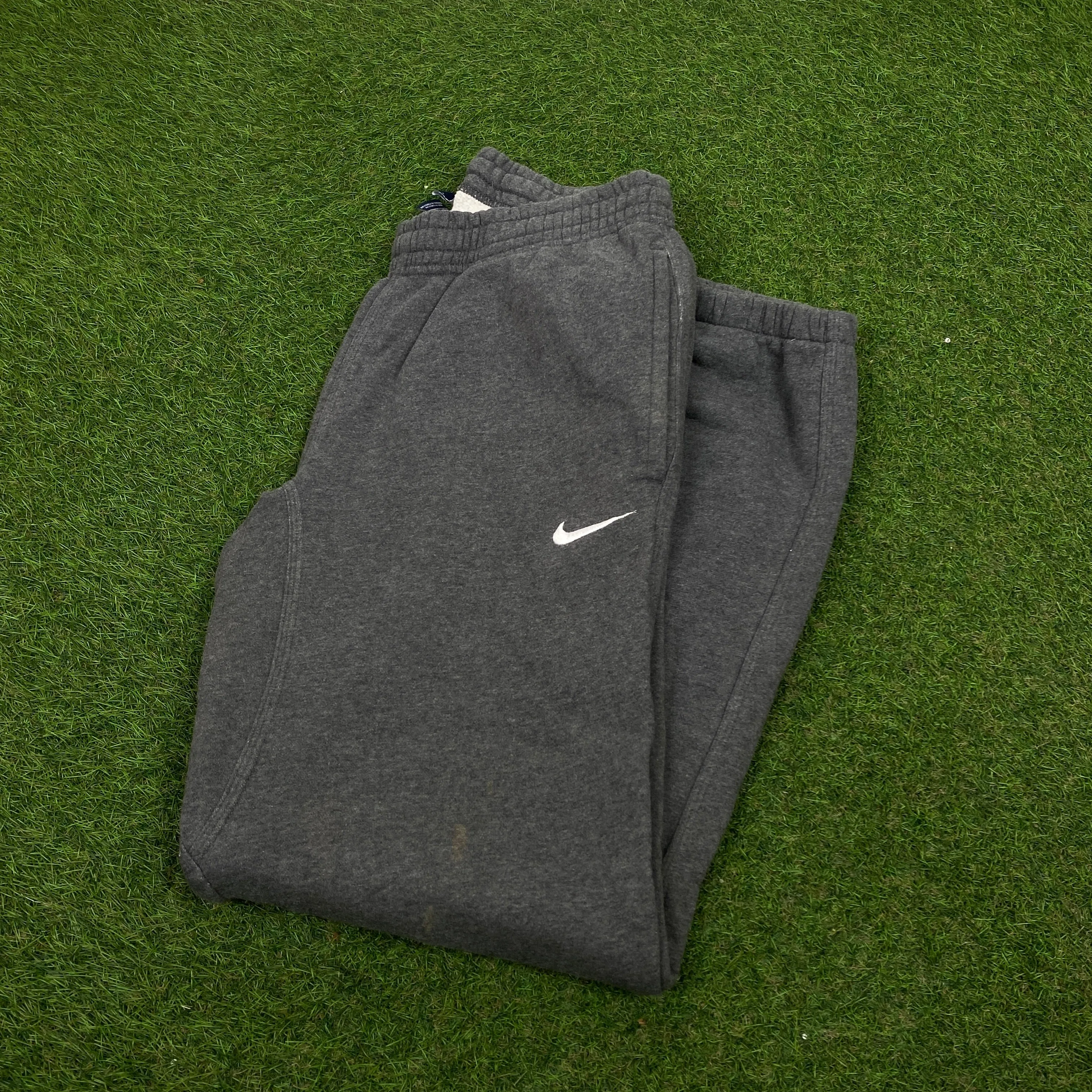 00s Nike Cotton Joggers Grey Small