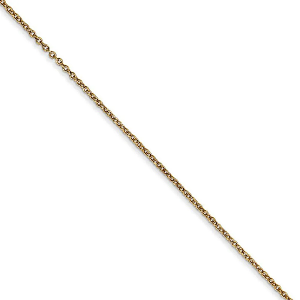14k Yellow Gold Small Basketball in Net Necklace