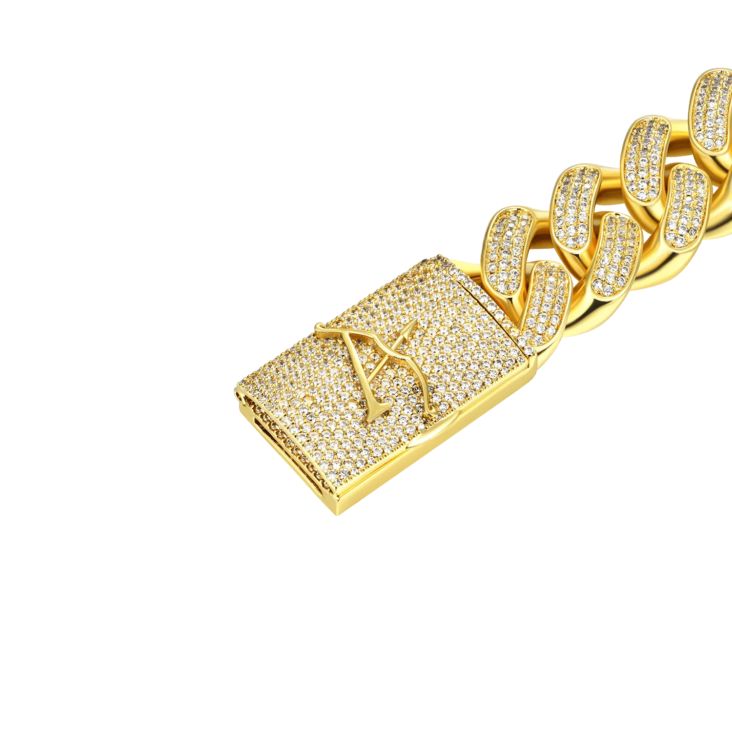 19mm Aporro A® Box Clasp Cuban Link Bracelet