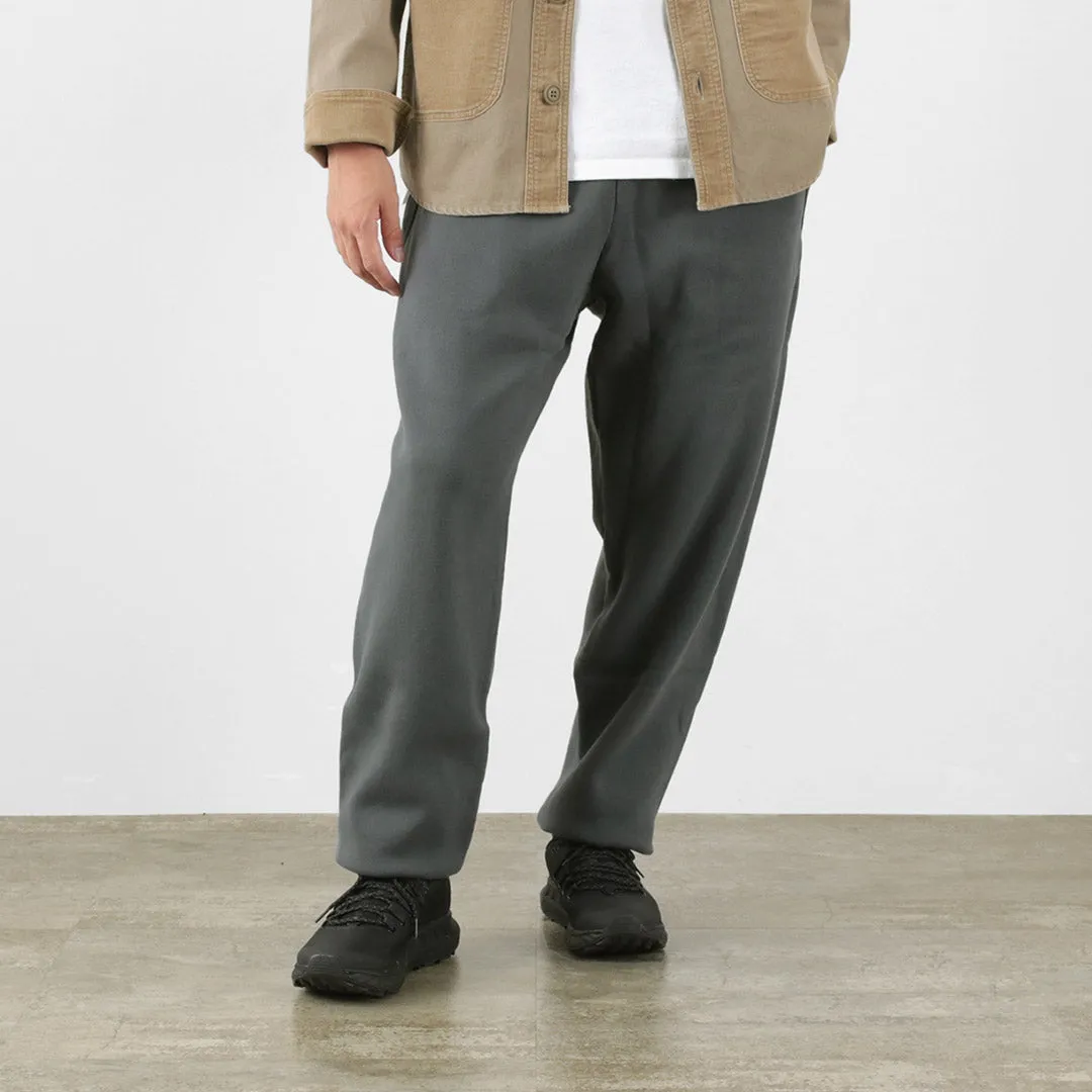 【30％OFF】BARNS（バーンズ） 30/7裏起毛 ワイドテーパード スウェット パンツ メンズ イージーパンツ ゴム 紐 厚手 防寒 綿100％ WIDE TAPERED PANTS【セール】