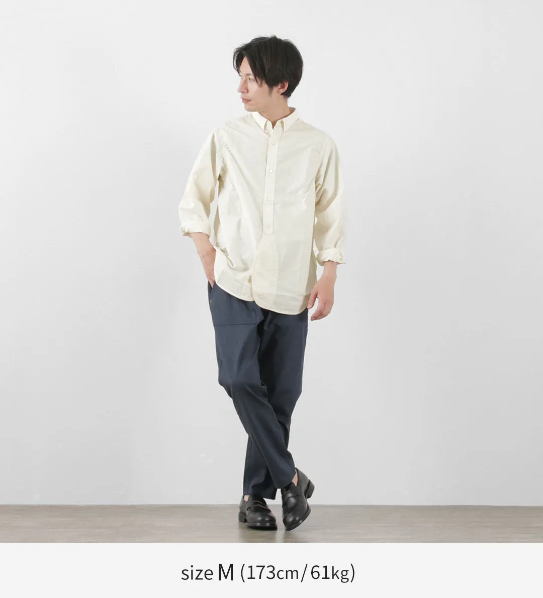 【30％OFF】JAPAN BLUE JEANS（ジャパンブルージーンズ） 別注 RJB3691 オフィサーシャツ / メンズ 長袖 無地 綿 岡山 日本製 Officer Shirt【セール】