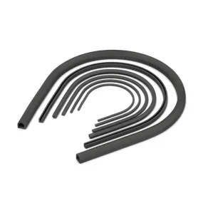 38401407, Shielding Strip of Nickel-plated Graphite, Silicone 1m x 2.5mm x 2.5mm