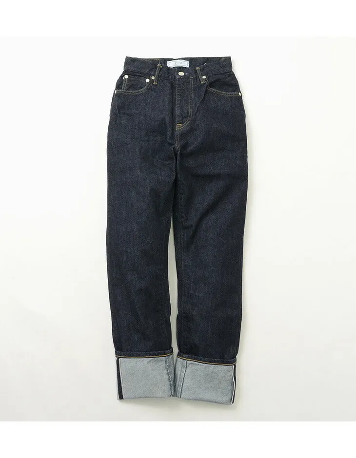 【50％OFF】URVIN by JAPAN BLUE JEANS（アーヴィン） ジャンヌ / ハイウエスト テーパード / 12OZ セルヴィッチデニム / レディース / ジーンズ / 赤ミミ / 日本製 / JEANNE HIGH WAIST TAP