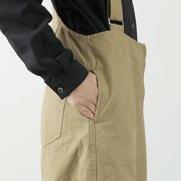 【50％OFF】URVIN by JAPAN BLUE JEANS（アーヴィン） ミリタリー キャンバス ジップ オーバーオール / パンツ / オールインワン / ワーク / アウトドア / つなぎ / 日本製 / UP190302 / ZIP OVER