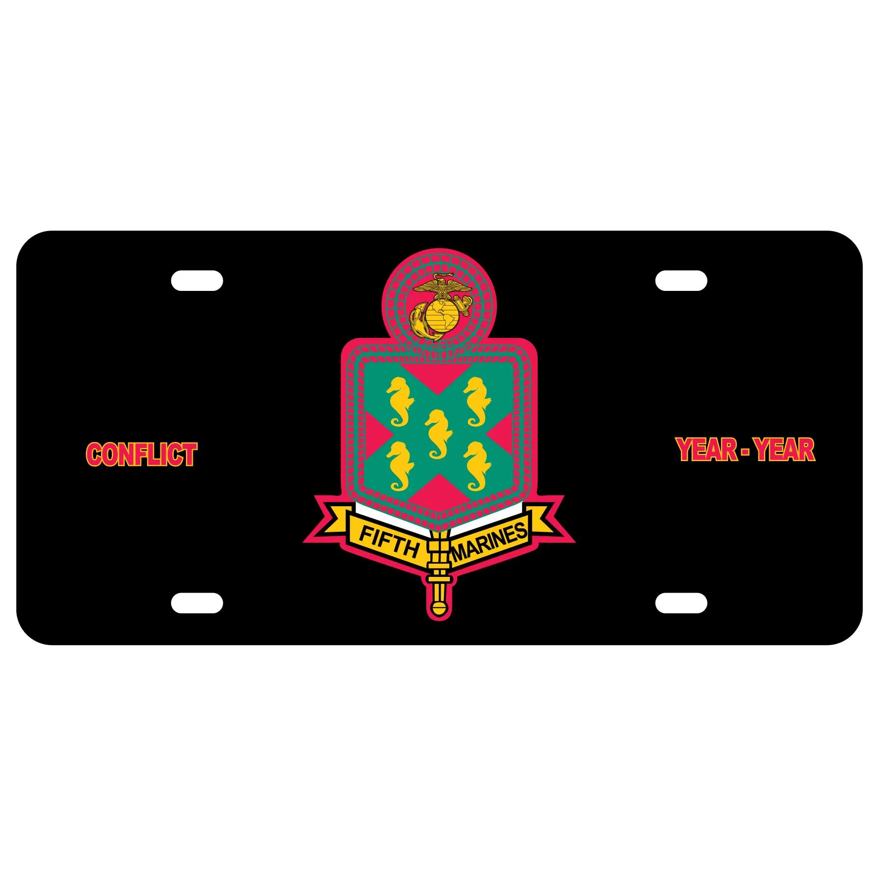5th Marines Regimental License Plate