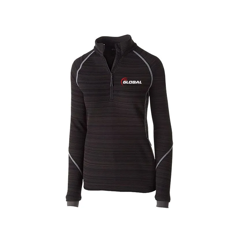 900 Global Black Dark Matter Ladies Deviate Bowling Pullover