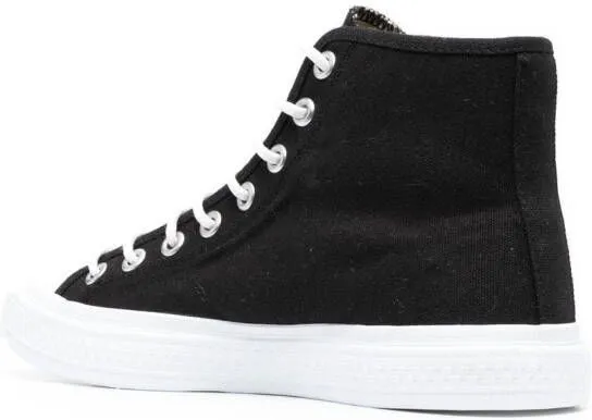 Acne Studios contrasting toe-cap lace-up sneakers Black