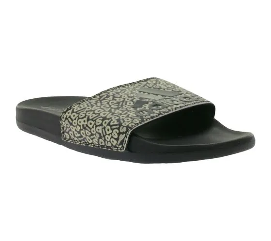 adidas Adilette Comfort Slides women s mules extra padded sandals GZ2914 black/white