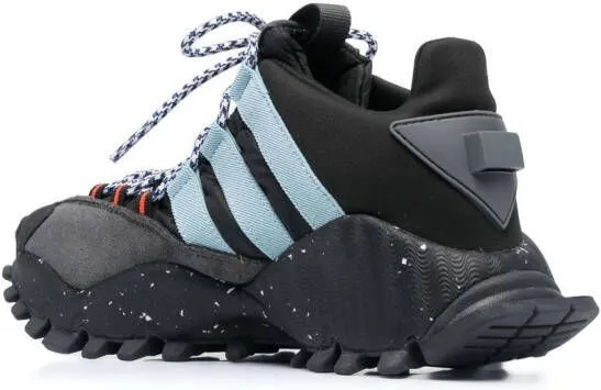 Adidas by Stella McCartney ridged-sole lace-up sneakers Black