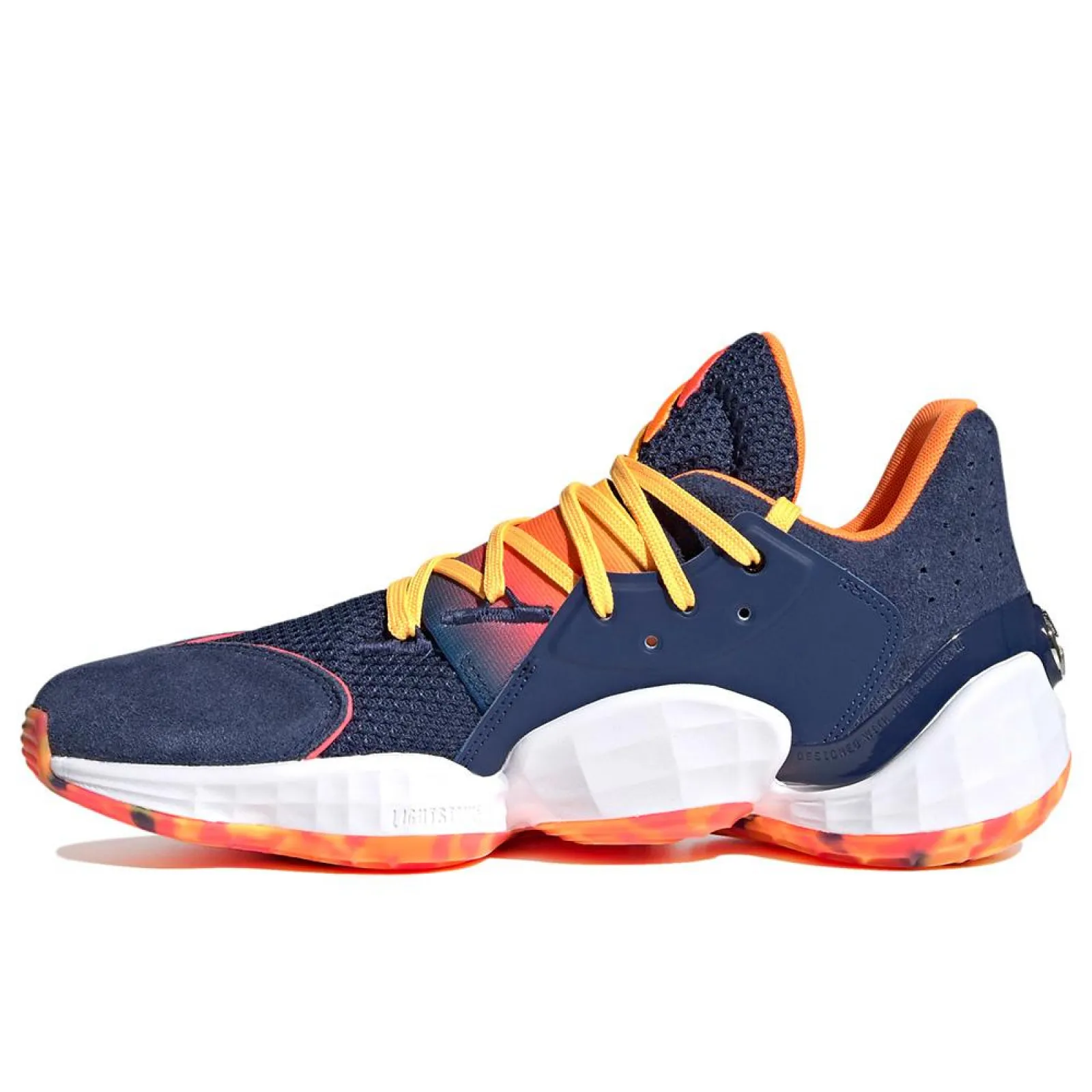adidas Harden Vol. 4 ''Tech indigo/Signal Pink/Solar Gold''