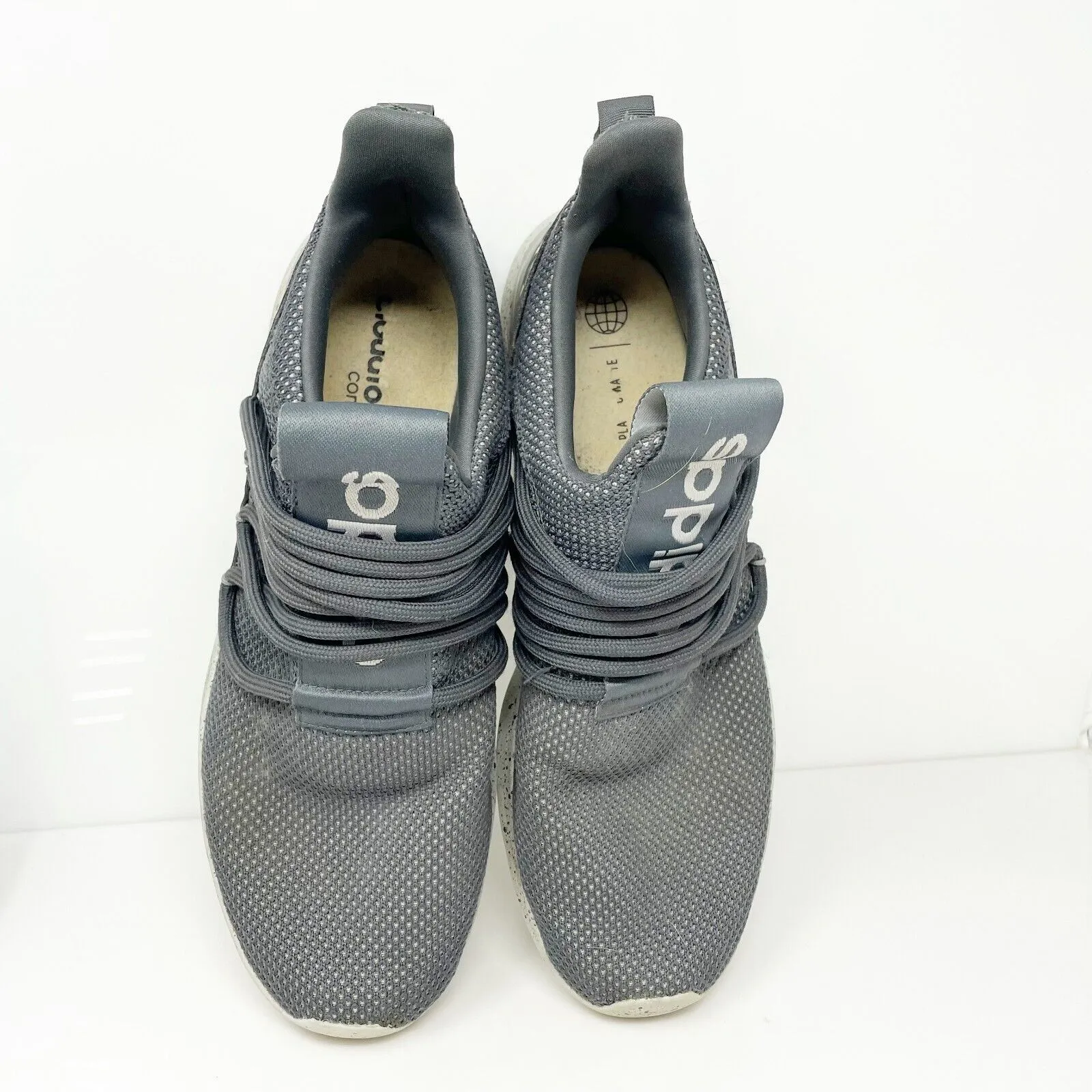Adidas Mens Lite Racer Adapt 3.0 FZ0953 Gray Running Shoes Sneakers Size 11