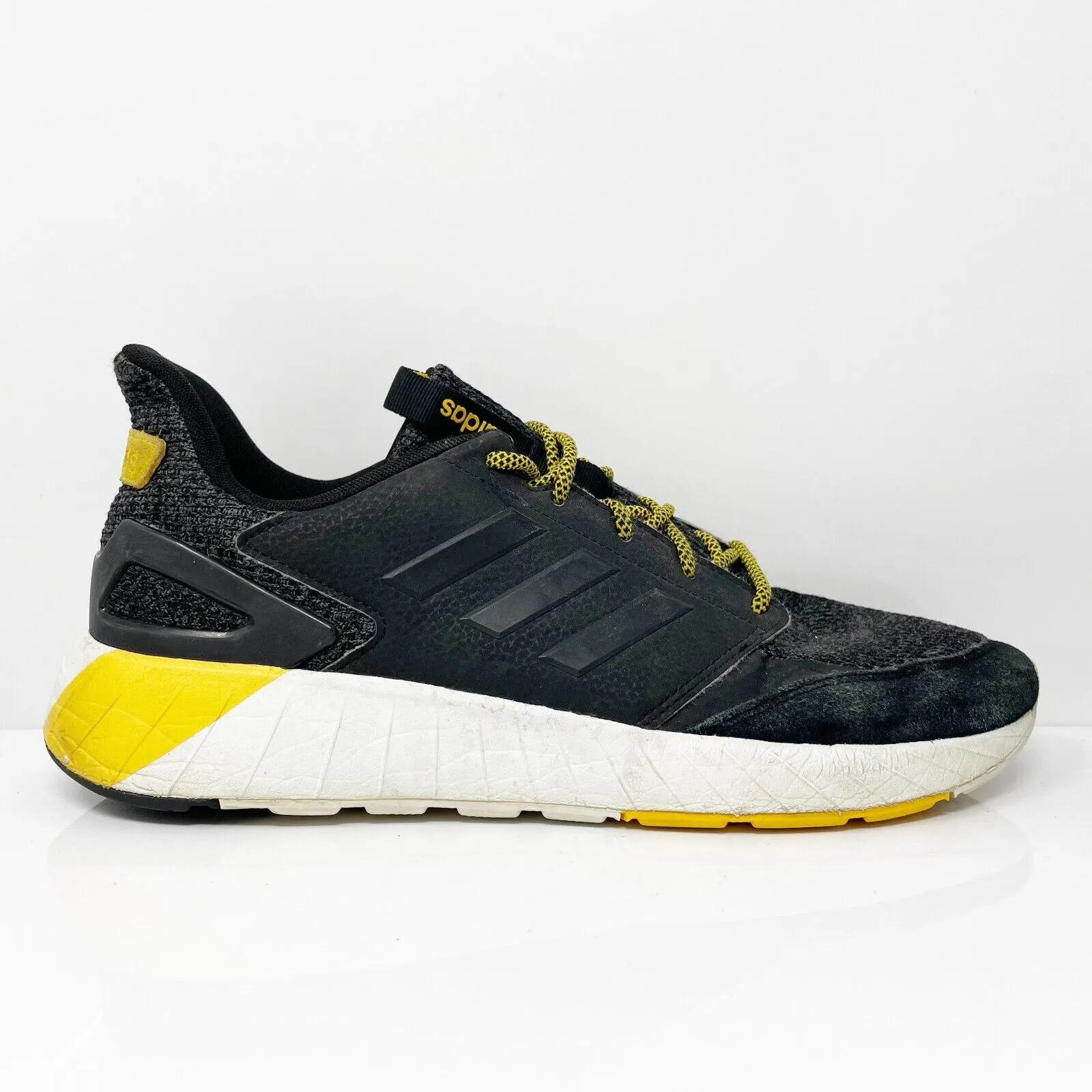 Adidas Mens Questarstrike G25770 Black Running Shoes Sneakers Size 11