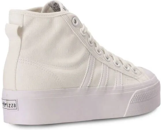 Adidas Nizza flatform mid sneakers White