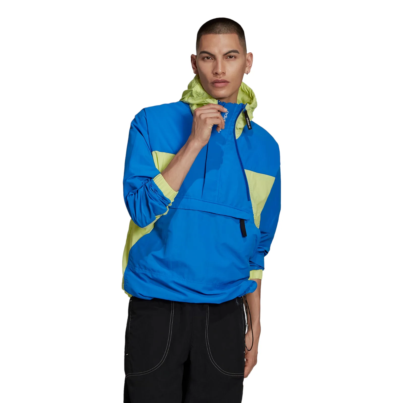 adidas Originals Adventure Mishmash Blocked Shell Jacket - Blue Yellow