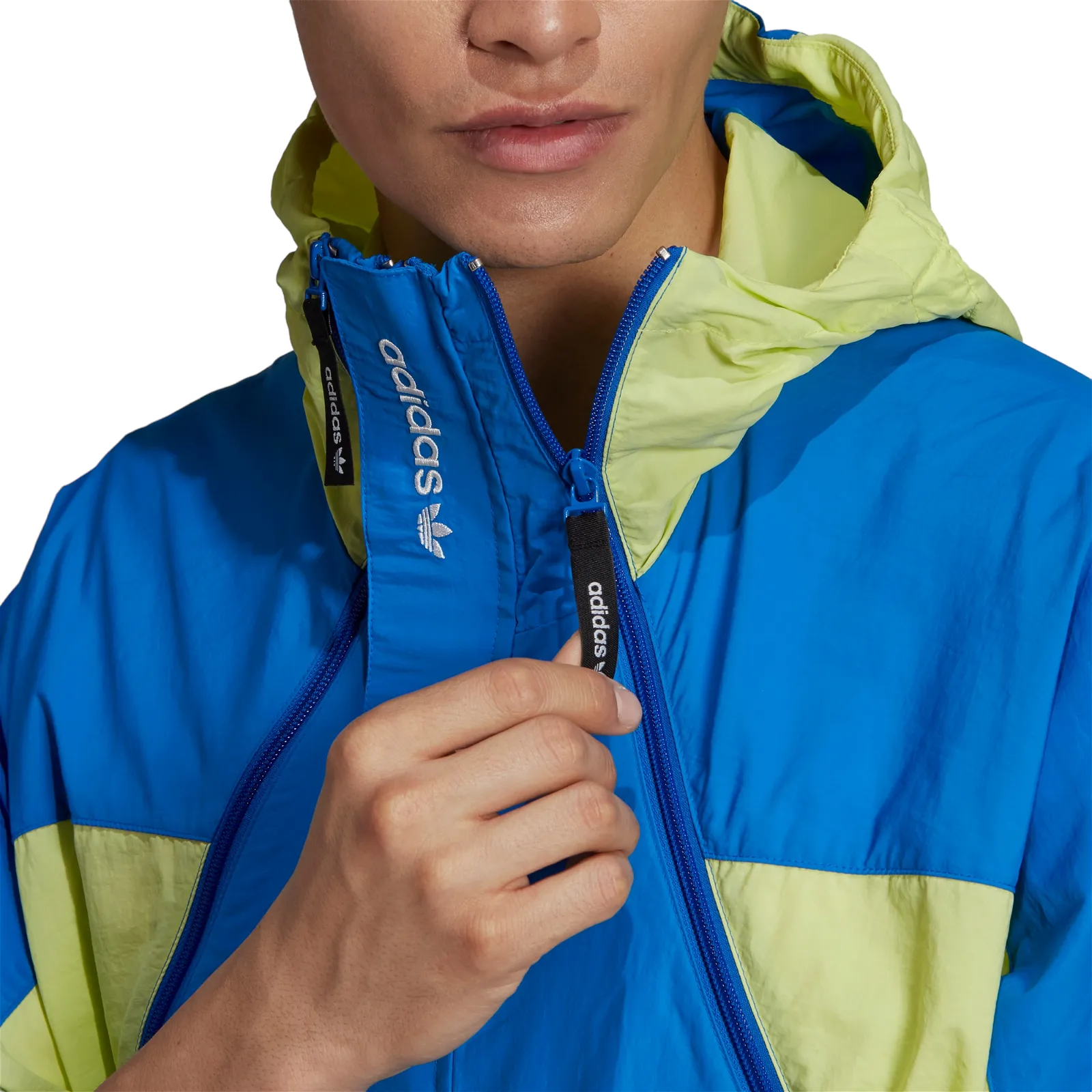 adidas Originals Adventure Mishmash Blocked Shell Jacket - Blue Yellow