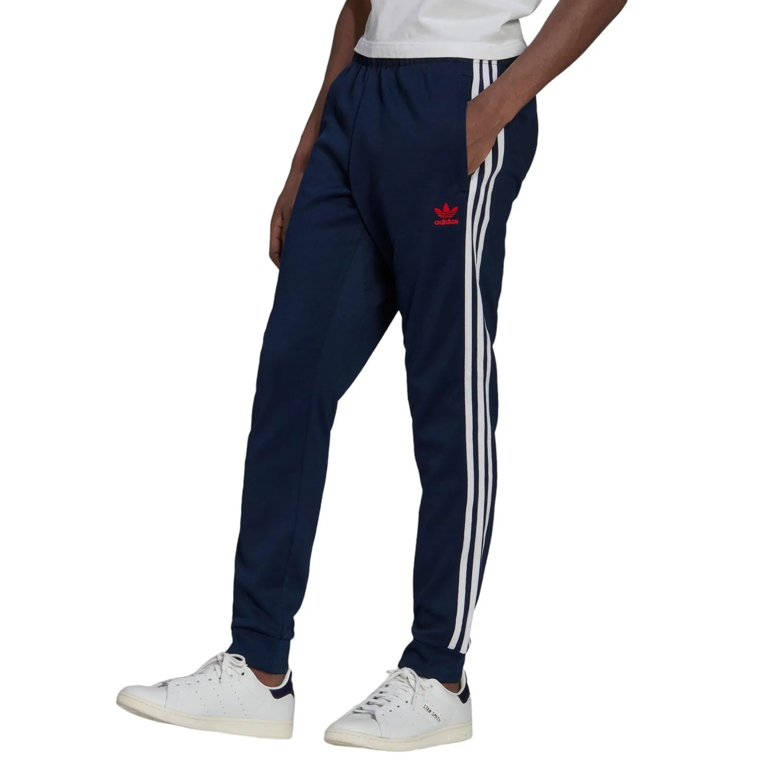 adidas Originals SST Superstar Track Pants - Collegiate Navy / Red