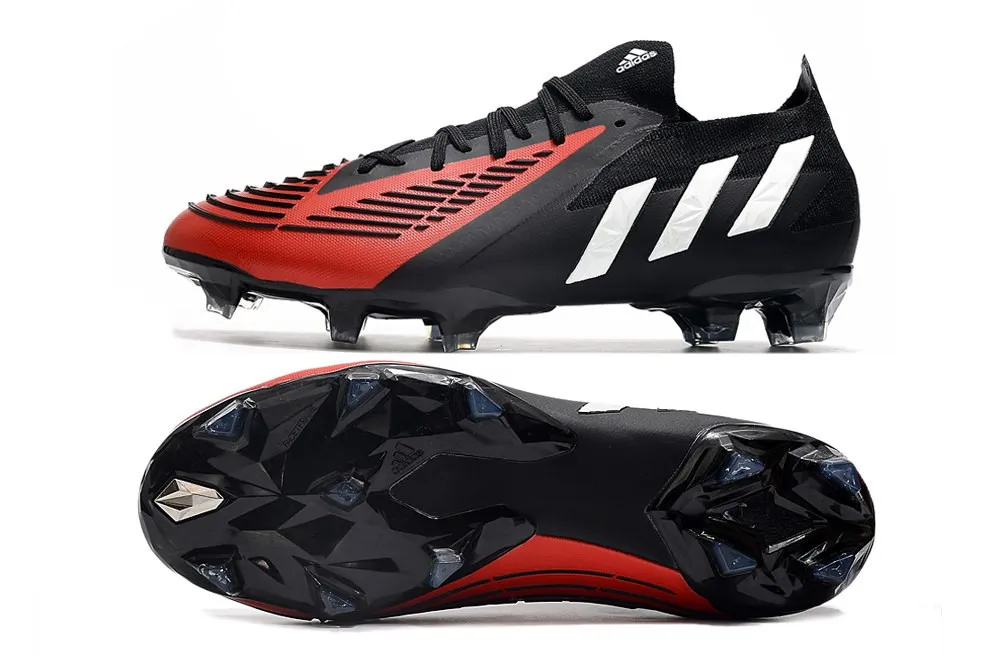adidas Predator Edge.1 Low FG Football - Black/White/Red