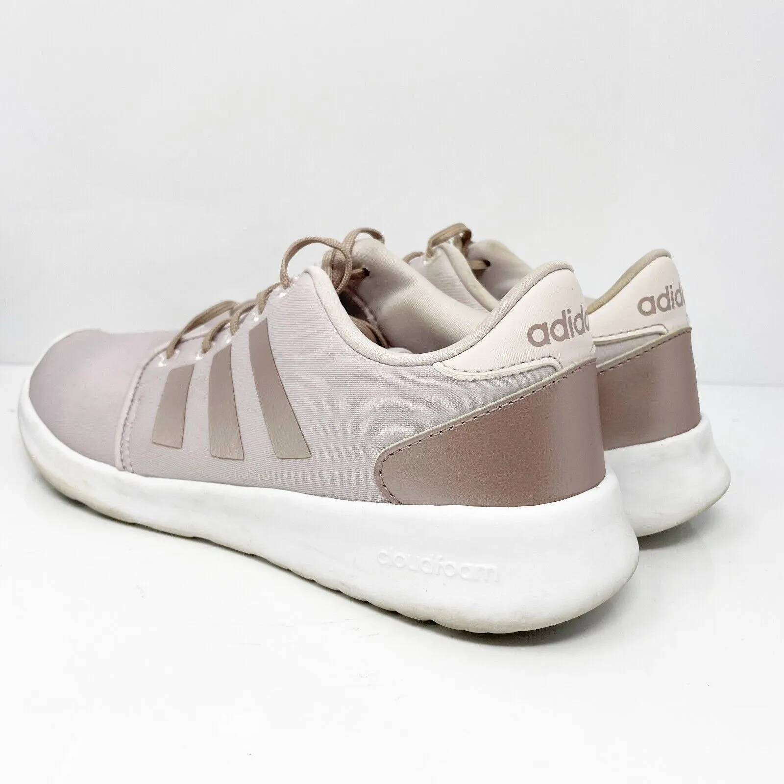 Adidas Womens Cloudfoam QT Racer DB1748 Pink Running Shoes Sneakers Size 8.5