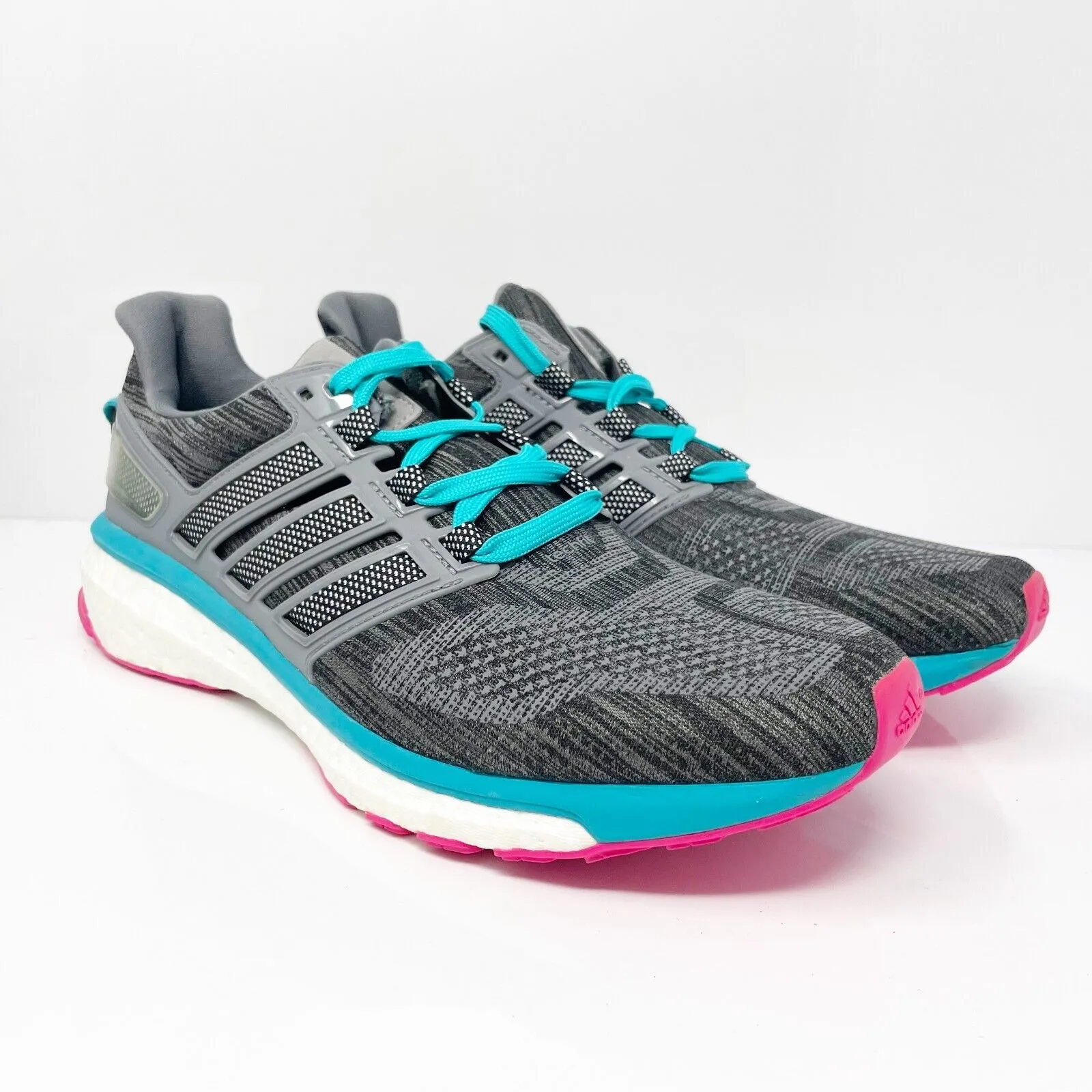 Adidas Womens Energy Boost 3 BB5792 Gray Running Shoes Sneakers Size 10