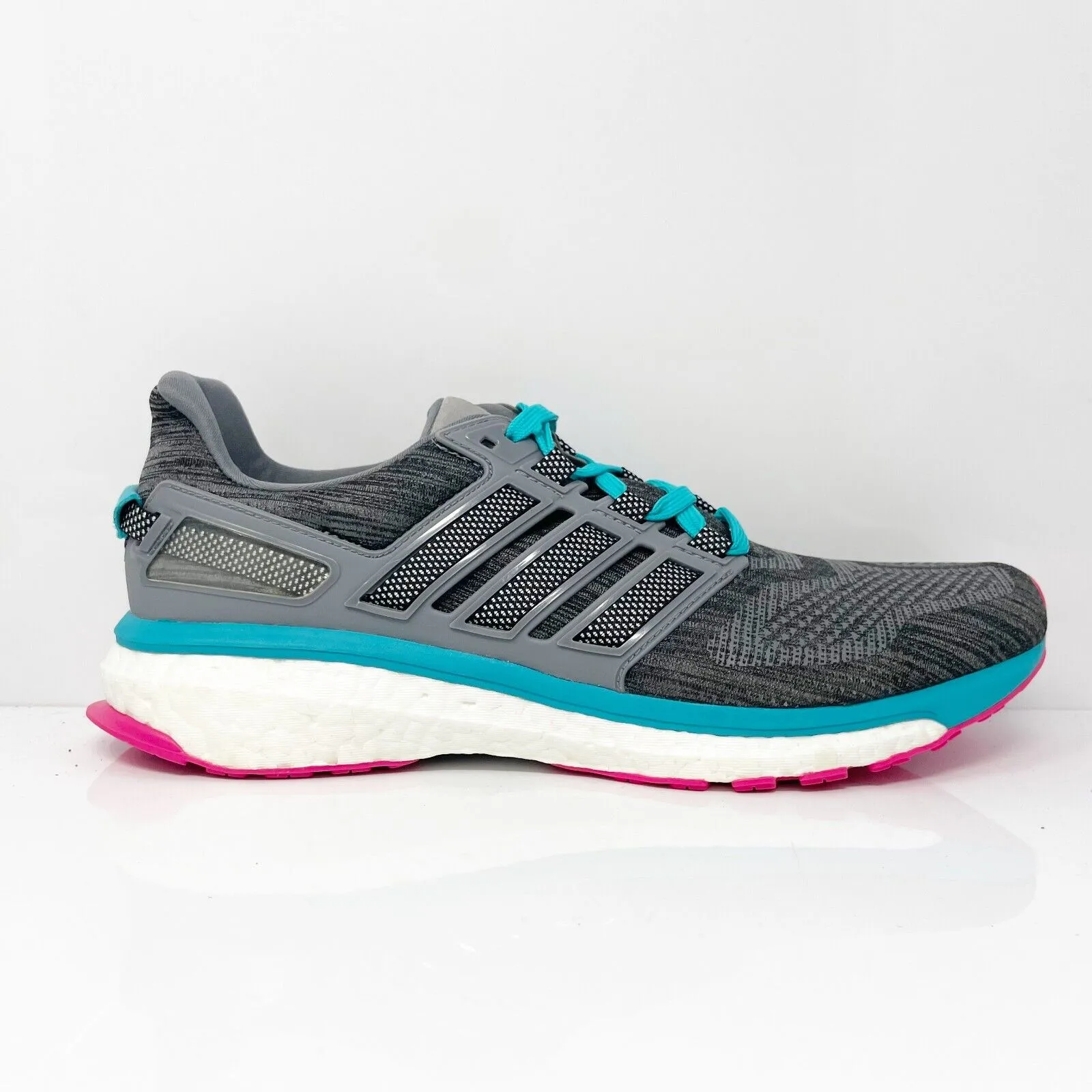Adidas Womens Energy Boost 3 BB5792 Gray Running Shoes Sneakers Size 10