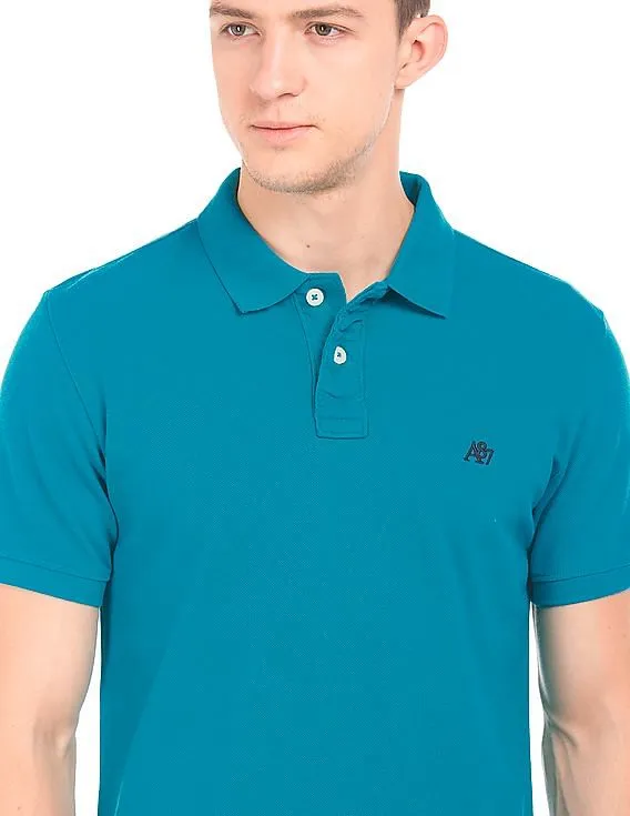 Aeropostale Solid Pique Polo Shirt