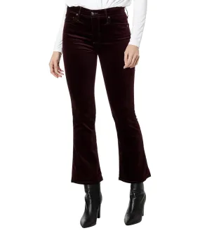 AG Jeans Farrah High-Rise Boot Crop in Pinot Noir