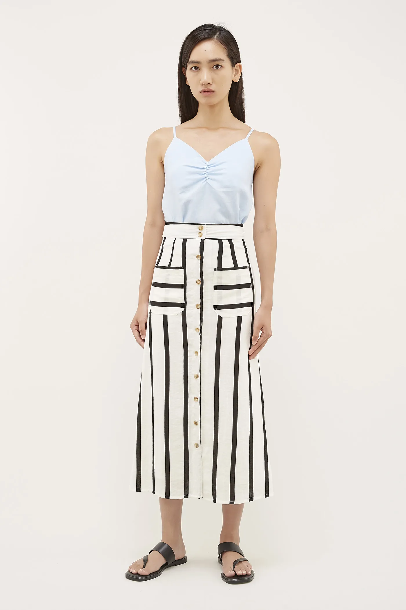 Aleya Button-Through Skirt