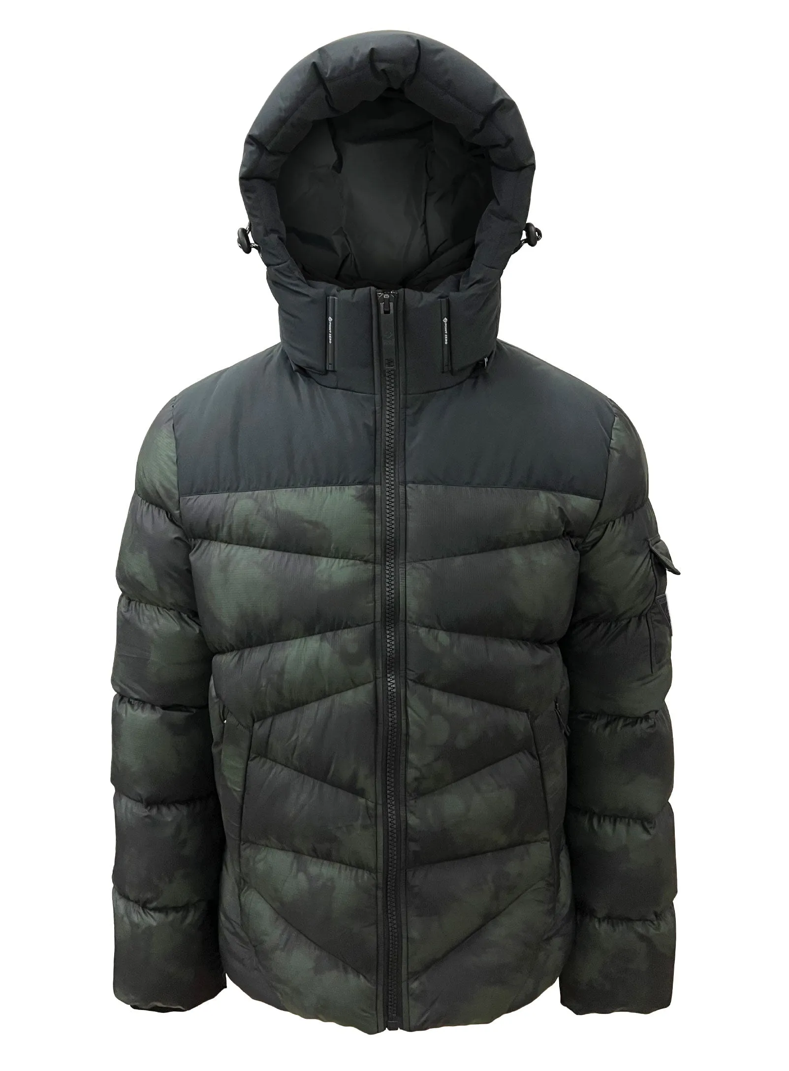ALLTON| Engineered quilted Puffer printed Jacket||ALLTON|Veste matelassée imprimée à garnissage technique