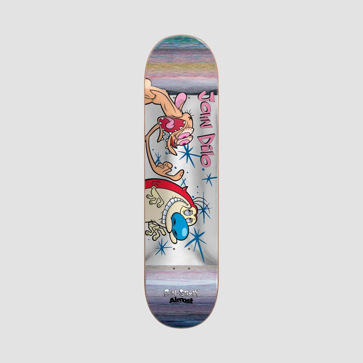 Almost Ren & Stimpy Fingered R7 Skateboard Deck John Dilo - 8.375