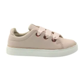 American Club American 17152 satin lace sneakers pink