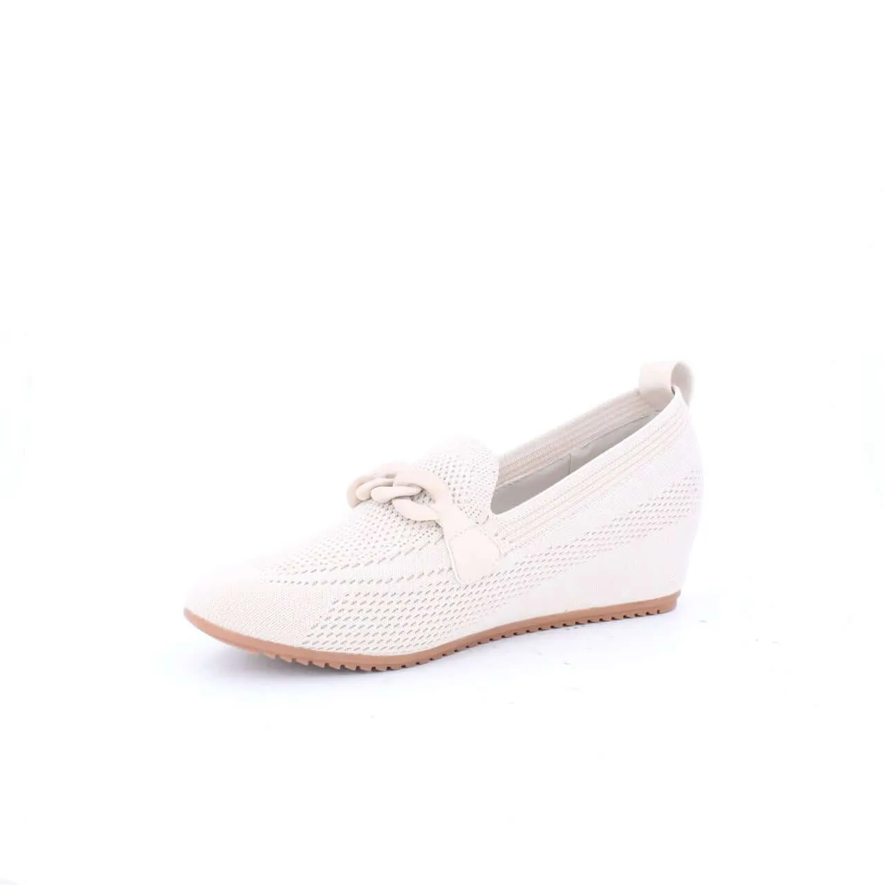 ANGIEWEDGEMOC LOAFERS & MOCCASINS WEDGES-BEIGE