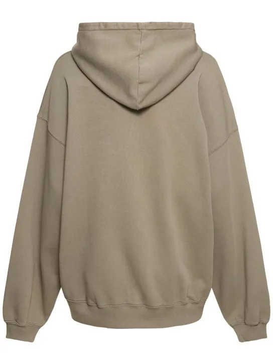ANINE BING   Harvey logo hooded cotton sweatshirt 