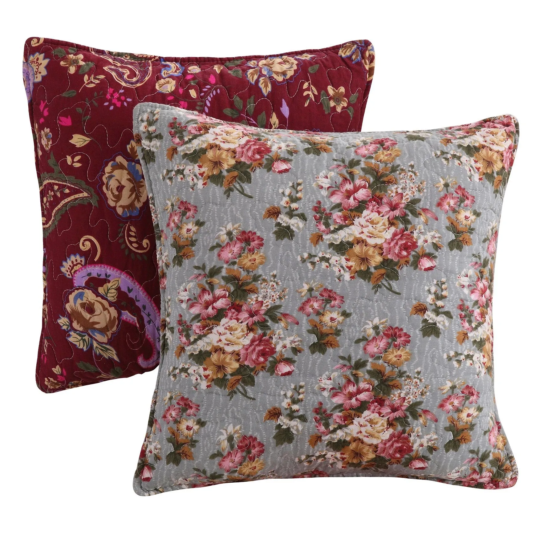 Antique Chic Quilt And Decorative Pillow Set