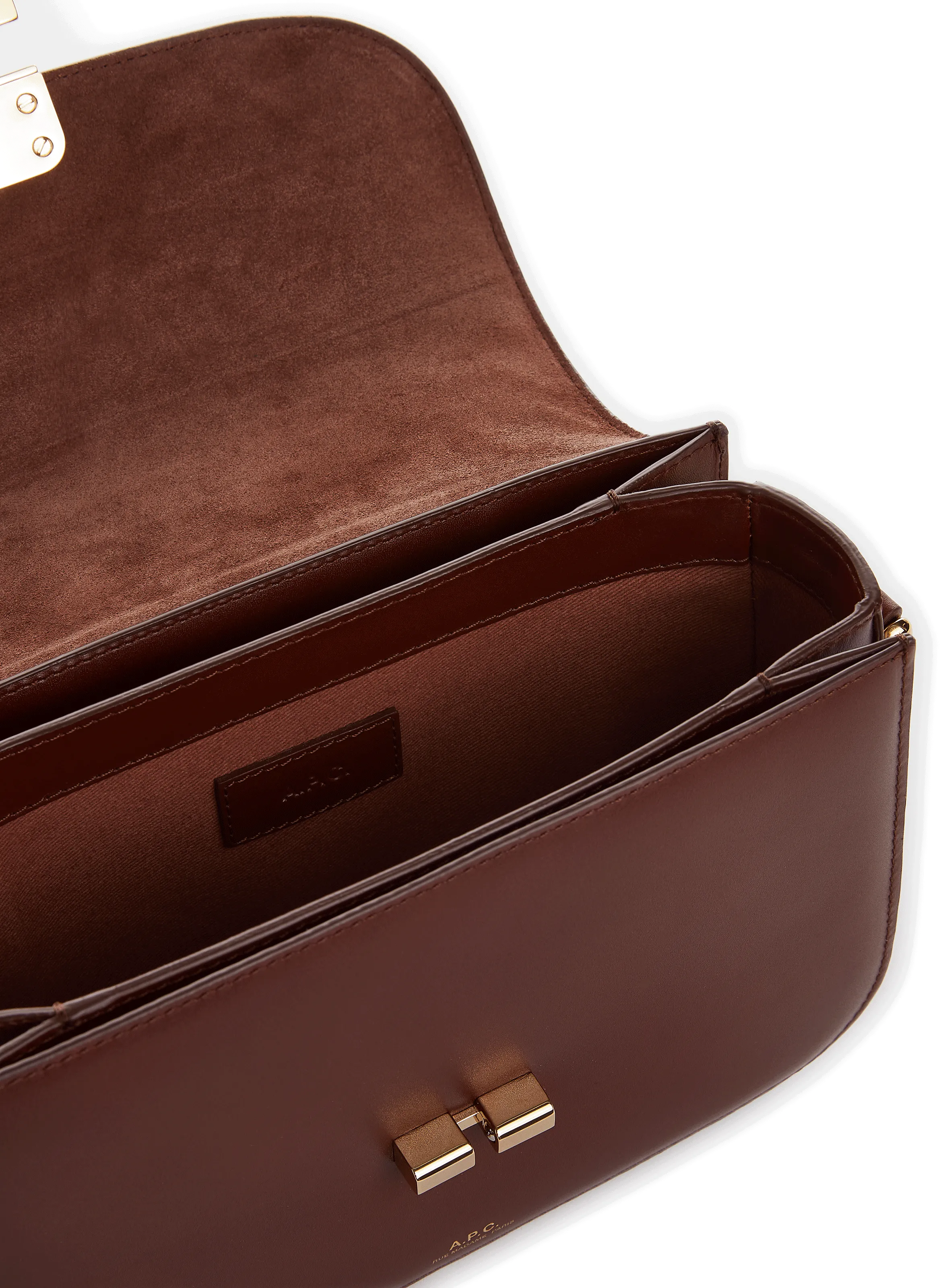 A.P.C.  Grace small leather bag - Brown