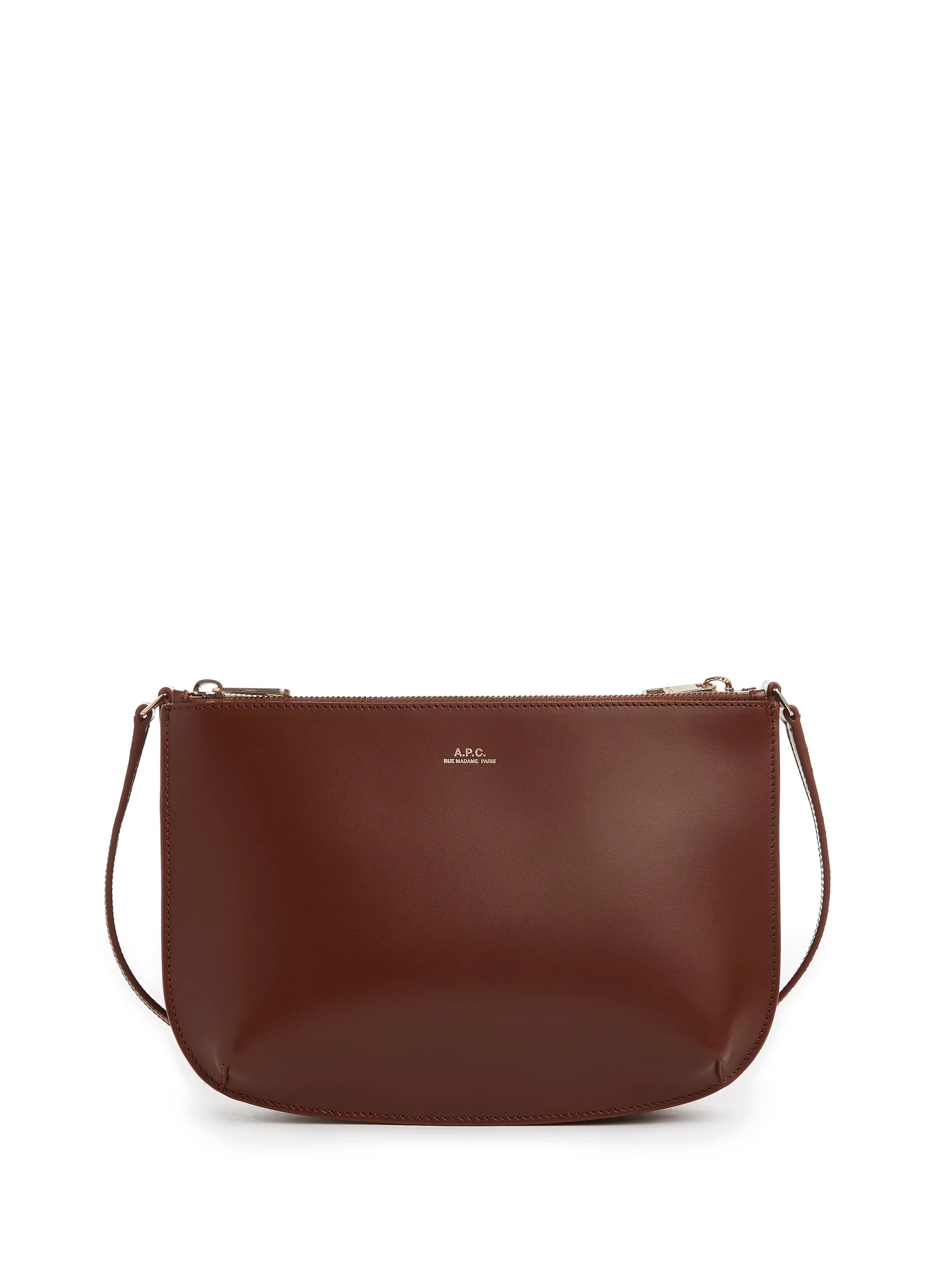 A.P.C.  Sarah smooth calfskin leather bag - Brown