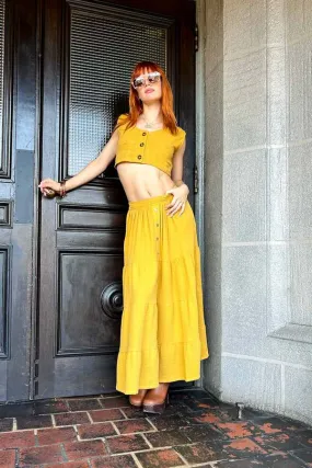 Ares Maxi Skirt - Honey Gold
