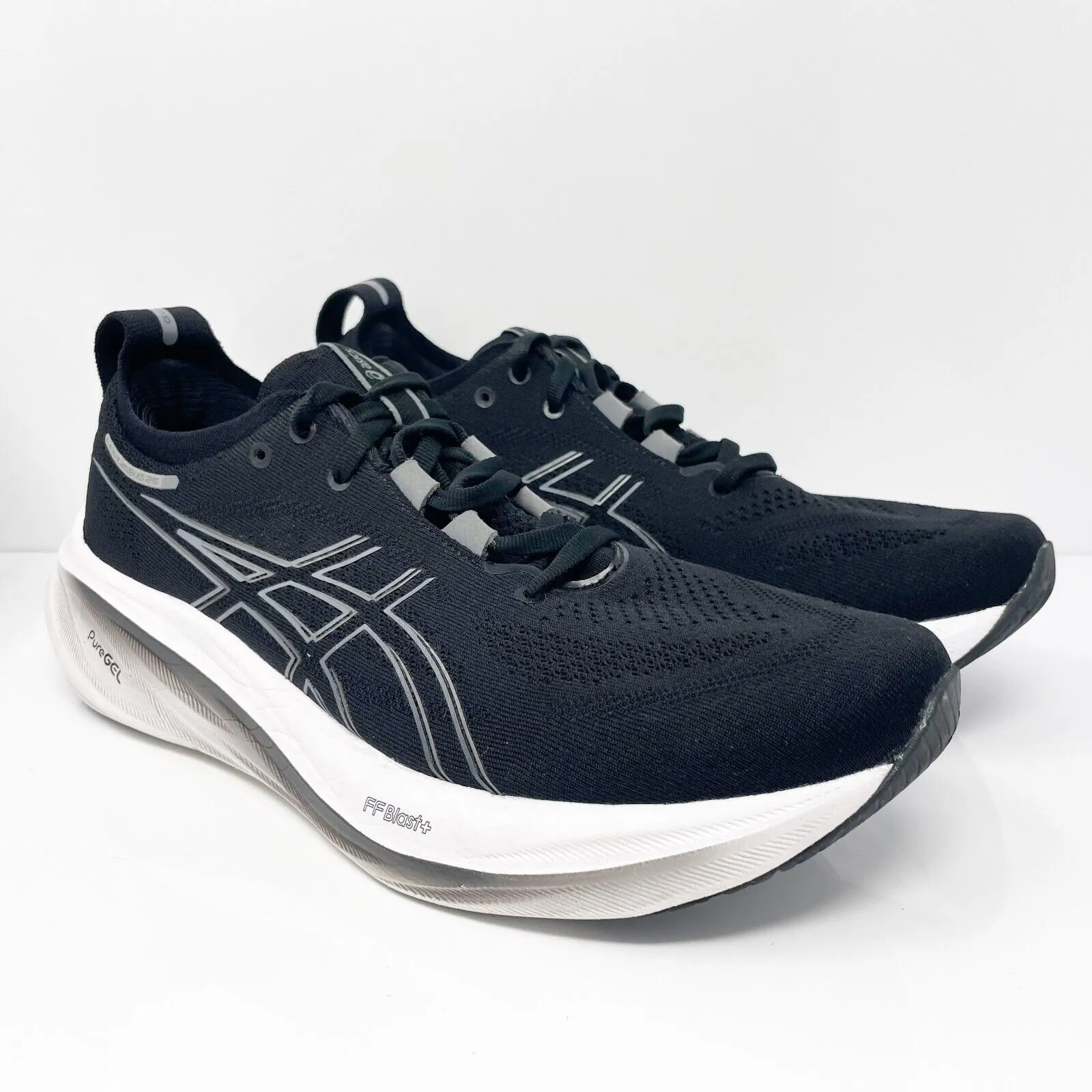 Asics Mens Gel Nimbus 26 1011B794 Black Running Shoes Sneakers Size 9.5