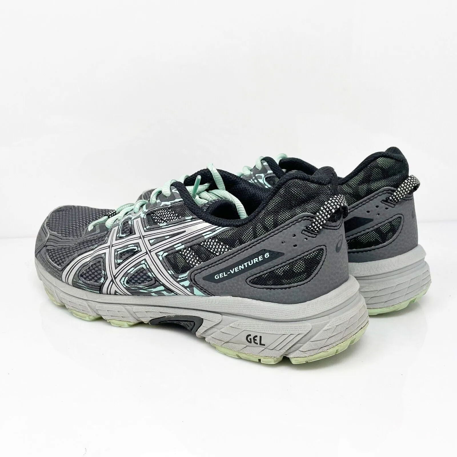 Asics Womens Gel Venture 6 T7G7Q Gray Running Shoes Sneakers Size 9 D