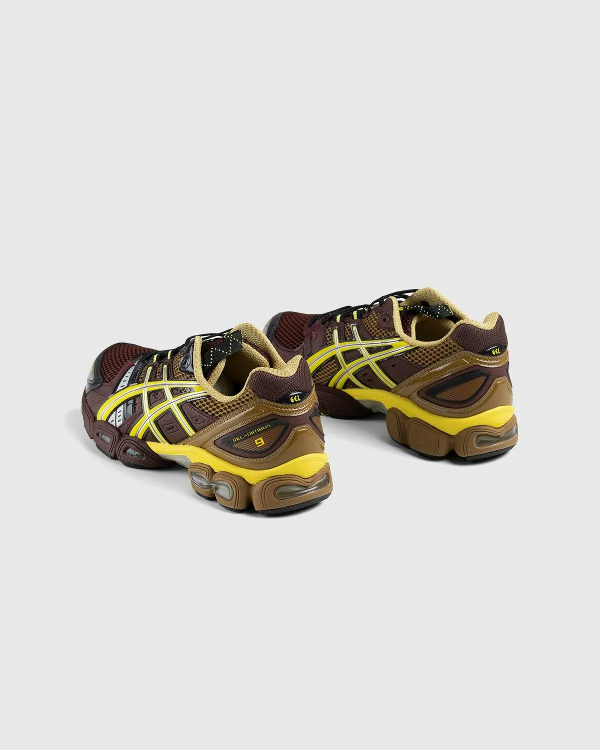 asics – UB3-S Gel-Nimbus 9 Rum Raisin/Green Sheen | Highsnobiety Shop