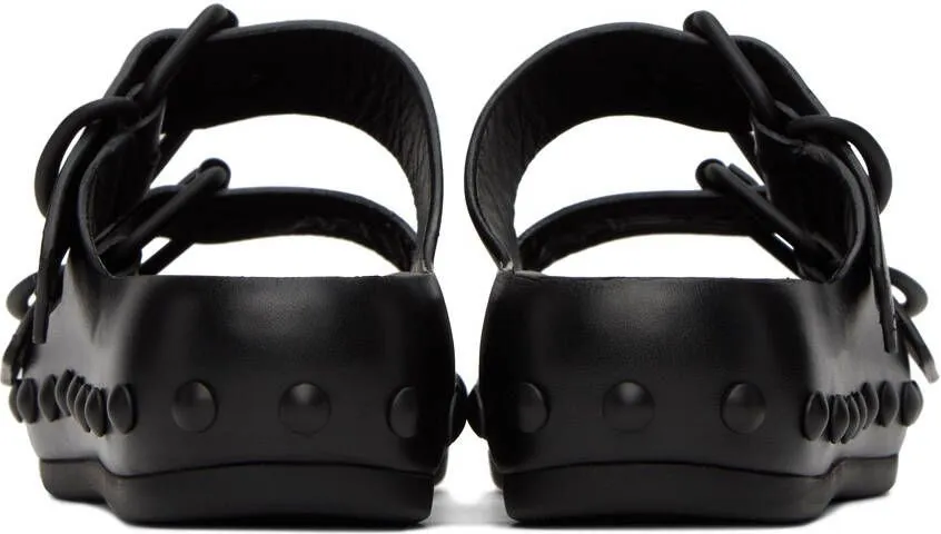At.Kollektive Black Natacha Ramsay Levi Edition Studded Two Sandals