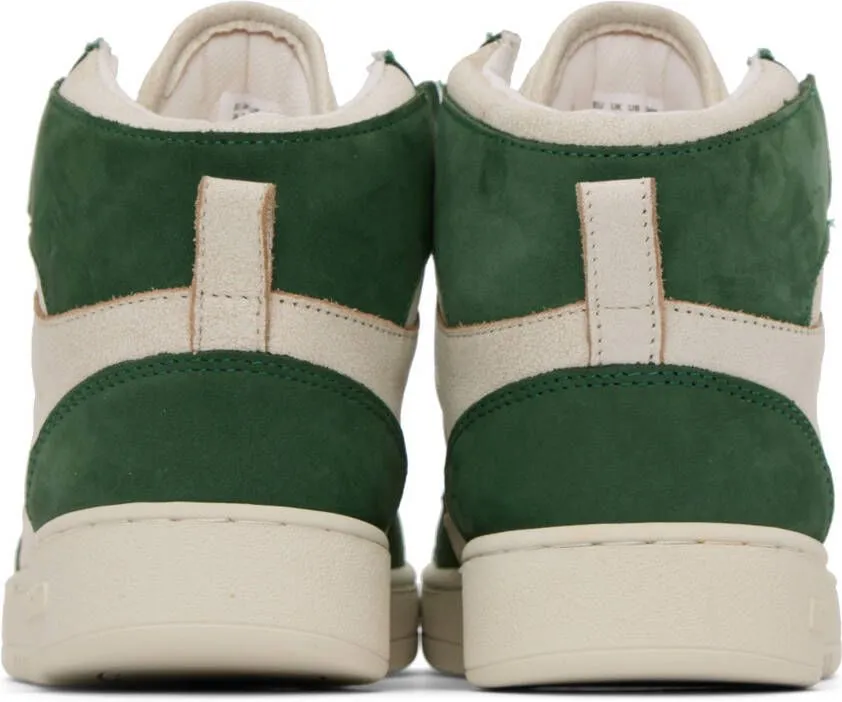 Axel Arigato Off-White & Green Dice Lo Hi Sneakers