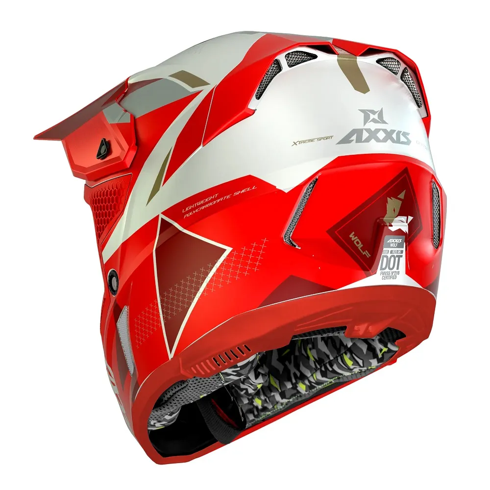 Axxis Wolf Bandit Helmet - Red