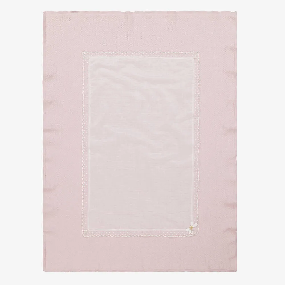 Baby Girls Pink Cotton Blanket (98cm)