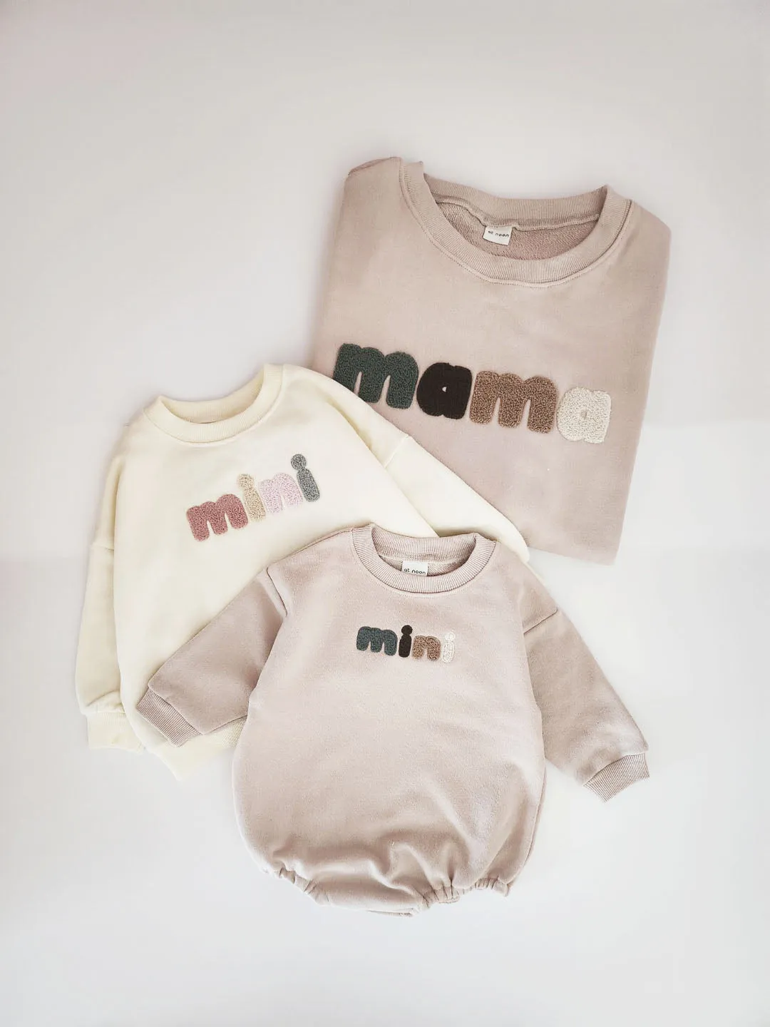 Baby Mini Sweatshirt Romper (0-18m) - Ivory