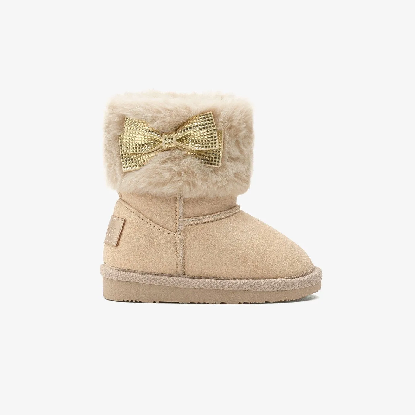 Baby's Beige Fur Australian Boots