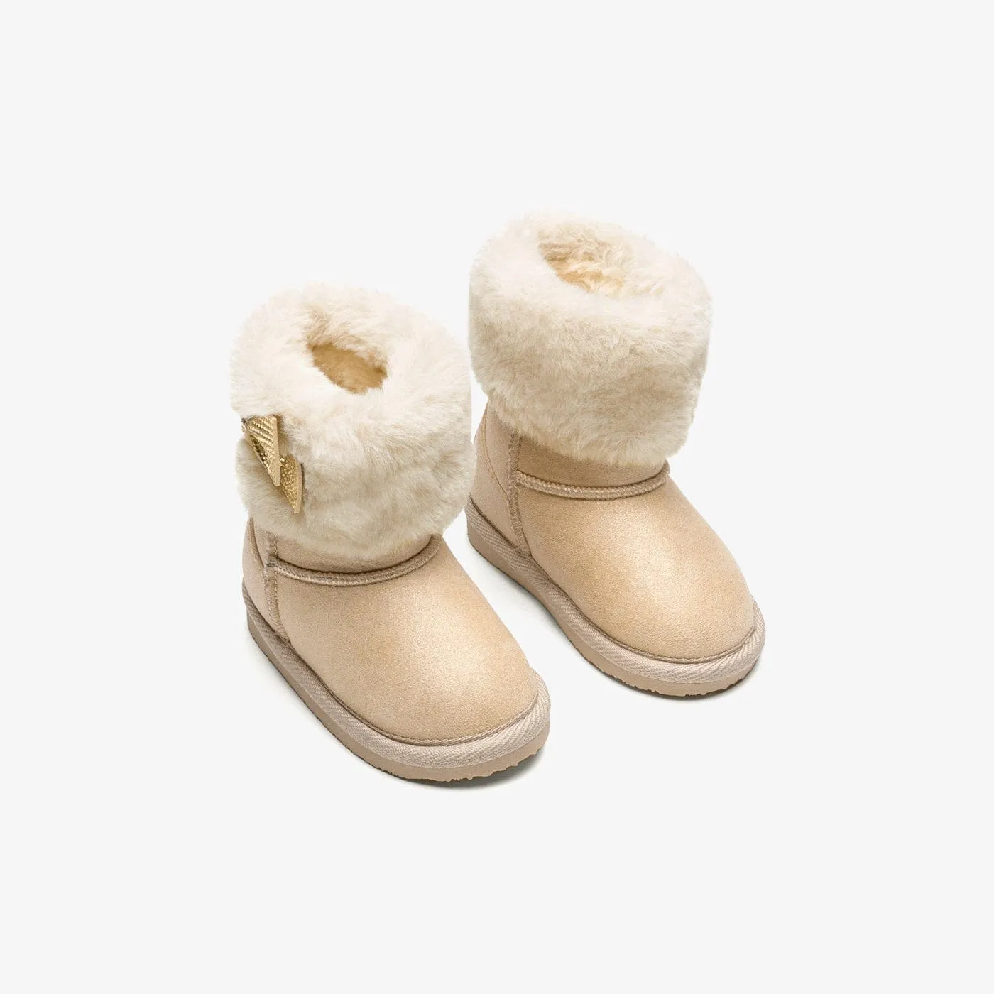 Baby's Beige Fur Australian Boots